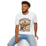 National Park Lover Vintage Mountain Camping Badge T-Shirt