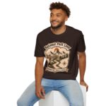National Park Lover Vintage Mountain Camping Badge T-Shirt