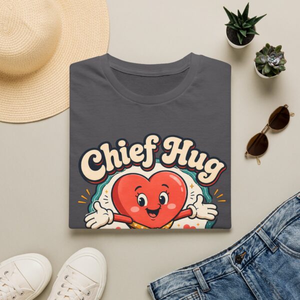 Chief Hug Officer T-Shirt — Cute Retro Heart Cartoon Gift