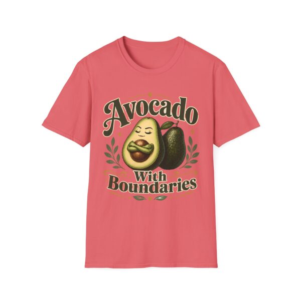 Avocado With Boundaries T-Shirt — Funny Self-Care Fruit Graphic Tee