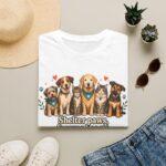 Shelter Paws Forever Hearts Rescue Dogs & Cats Adoption T-Shirt