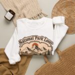 National Park Lover Vintage Hiking Crewneck Sweatshirt
