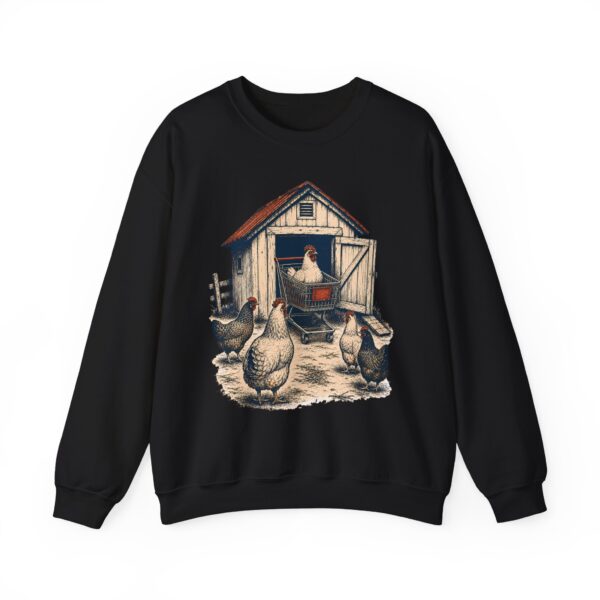 Chicken Keepers Crewneck Sweatshirt — Vintage Backyard Hen Humor