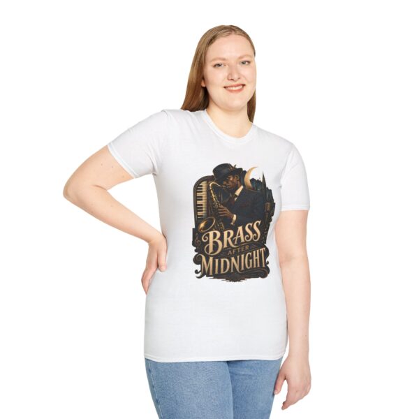 Brass After Midnight Vintage Jazz Saxophonist T-Shirt