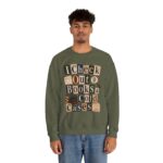 I Check Out Books & Cold Cases Crewneck Sweatshirt — Cozy True Crime Booklover Pullover
