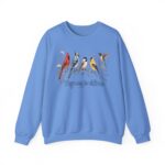 Birds of Winter "Wings Along the Wildflowers" Crewneck Sweatshirt
