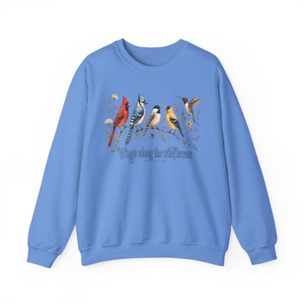 Birds of Winter "Wings Along the Wildflowers" Crewneck Sweatshirt