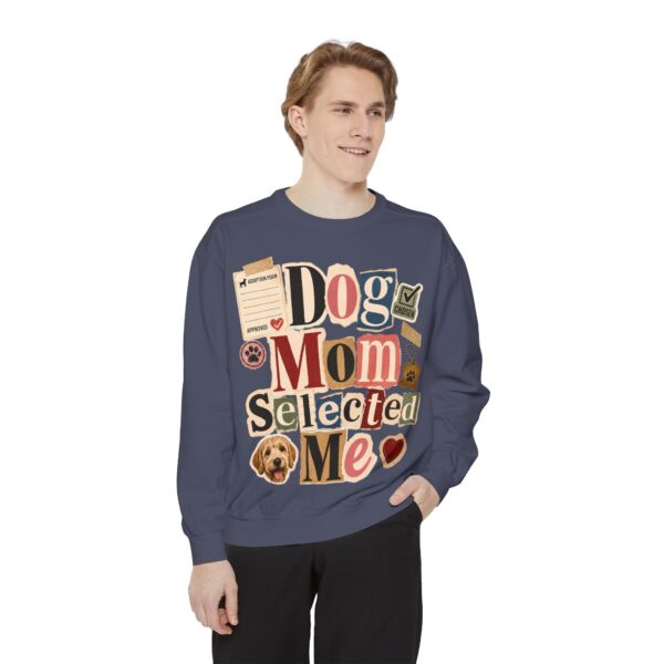 Dog Mom "Selected Me" Sweatshirt — Cute Pet Lover Crewneck