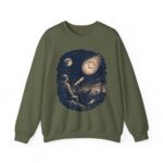 Retro Astronomer Sweatshirt — Falling Star (Broken Clock)