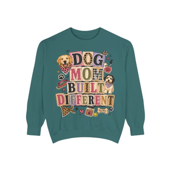 Dog Mom Built Different Sweatshirt — Paw Print Crewneck for Dog Lovers