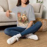 Tea Time Floral T-Shirt — "Sip Slowly, Stay Cozy" Vintage Teapot Tee