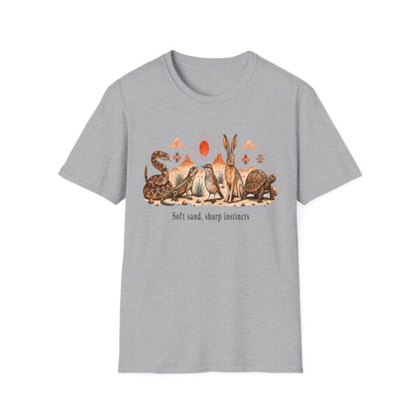 Wildlife Harmony Desert Tee — "Soft Sand, Sharp Instincts"