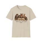 Reading Forest Animals T-Shirt — "Quiet Paws, Open Pages" Book Lover Tee