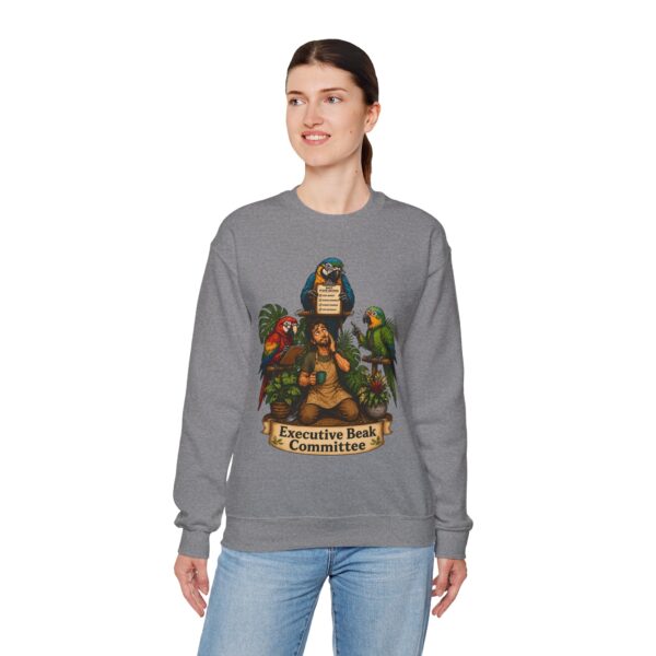 Executive Beak Committee Sweatshirt — Parrot Crewneck Pullover