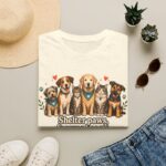 Shelter Paws Forever Hearts Rescue Dogs & Cats Adoption T-Shirt