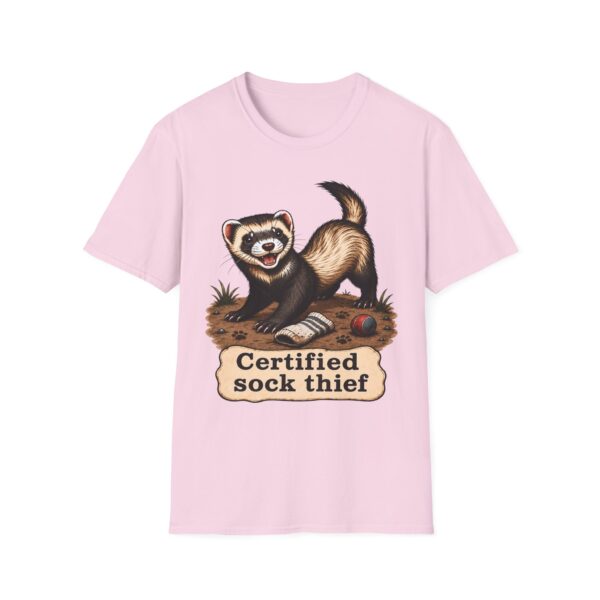 Ferret 'Certified Sock Thief' T-Shirt