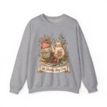 Vintage Tea Floral Crewneck Sweatshirt — “Sip Slowly, Stay Cozy”