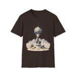 Goat Disco T-Shirt — Retro Monochrome 'Unfazed Goat' Graphic