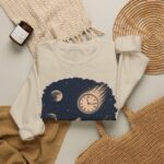 Retro Astronomer Sweatshirt — Falling Star (Broken Clock)