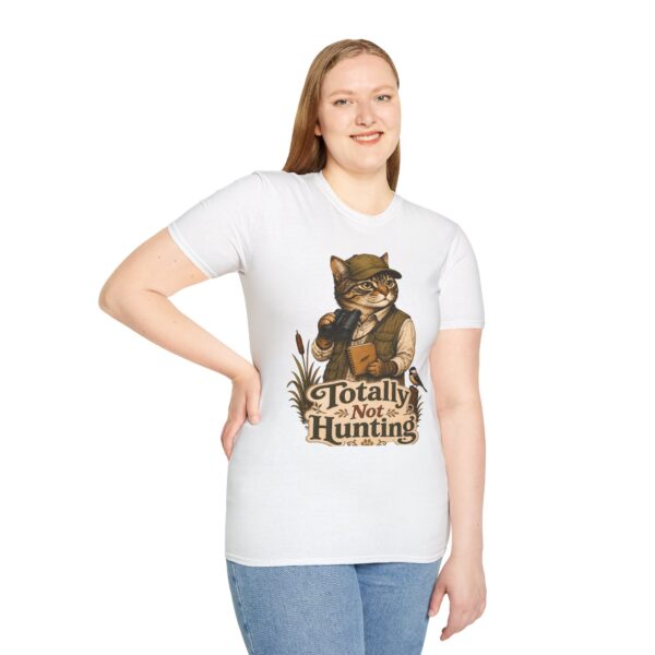 Cat Hunting Tee — "Totally Not Hunting" Funny Outdoor T-Shirt