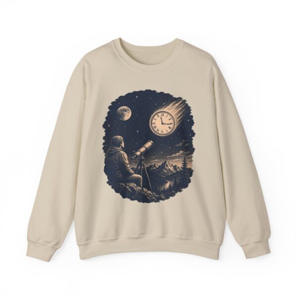 Retro Astronomer Sweatshirt — Falling Star (Broken Clock)
