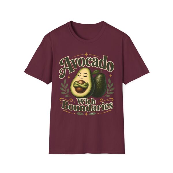 Avocado With Boundaries T-Shirt — Funny Self-Care Fruit Graphic Tee