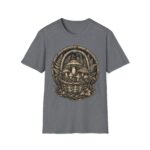 Vintage Mushroom Basket T-Shirt — Botanical Fungi Illustration Tee