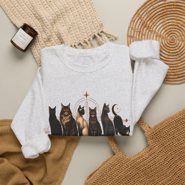 Moonlit Cat Society Crewneck Sweatshirt