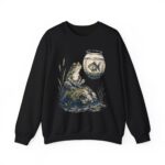 Vintage Frog & Floating Fishbowl Sweatshirt — Nostalgic Nature Crewneck