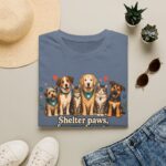 Shelter Paws Forever Hearts Rescue Dogs & Cats Adoption T-Shirt