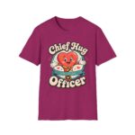 Chief Hug Officer T-Shirt — Cute Retro Heart Cartoon Gift