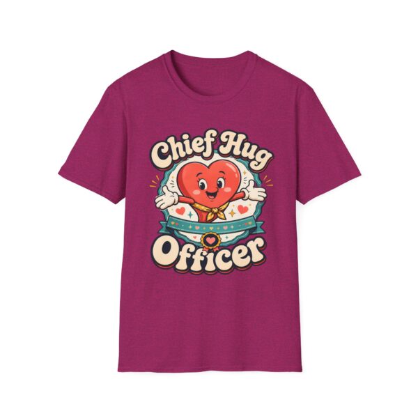 Chief Hug Officer T-Shirt — Cute Retro Heart Cartoon Gift