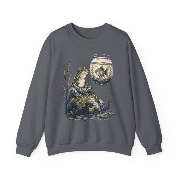Vintage Frog & Floating Fishbowl Sweatshirt — Nostalgic Nature Crewneck