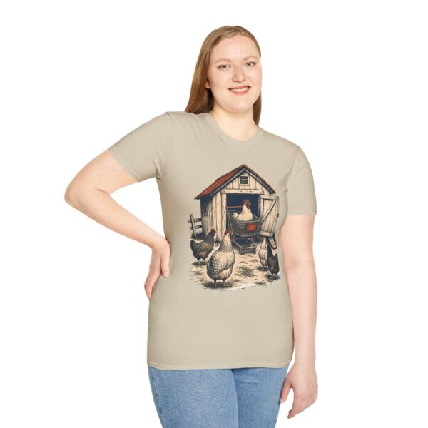 Chicken Coop T-Shirt — Vintage Farm Hen Illustration Tee