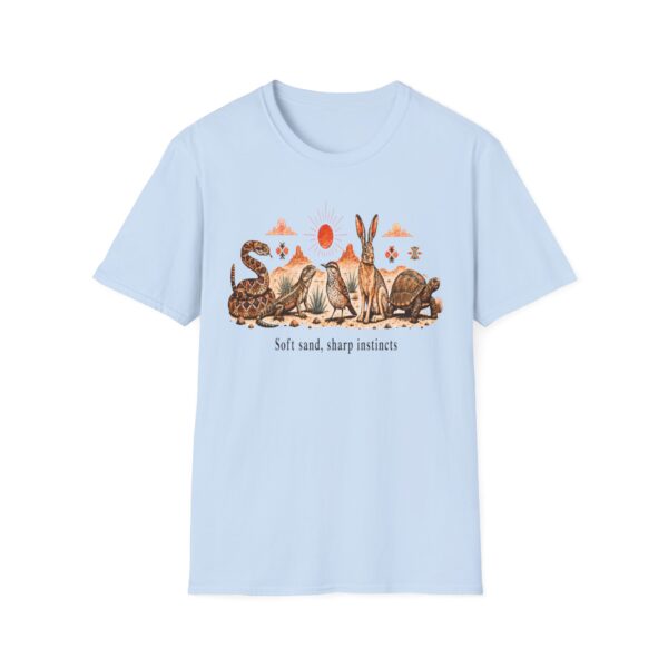 Wildlife Harmony Desert Tee — "Soft Sand, Sharp Instincts"