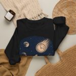Retro Astronomer Sweatshirt — Falling Star (Broken Clock)