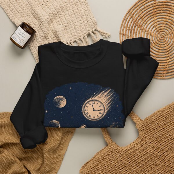 Retro Astronomer Sweatshirt — Falling Star (Broken Clock)