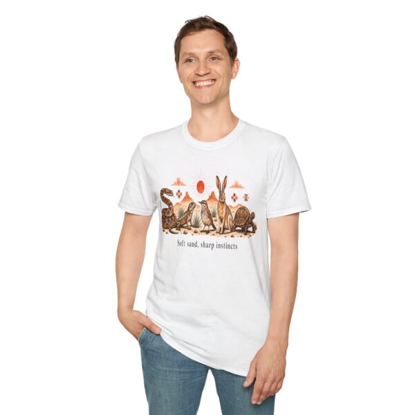 Wildlife Harmony Desert Tee — "Soft Sand, Sharp Instincts"