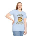 Cat Forecast T-Shirt — "Forecast: Mischief" Cute Rainy Day Cat Tee