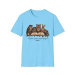 Reading Forest Animals T-Shirt — "Quiet Paws, Open Pages" Book Lover Tee