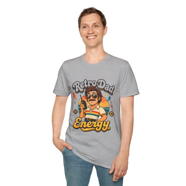 Retro Dad Energy T-Shirt — Vintage 70s Dad Vibes Graphic Tee