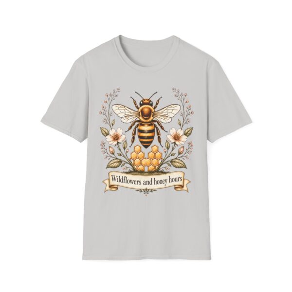 Bee Floral T-Shirt — "Wildflowers and Honey Hours" Graphic Tee