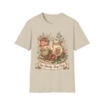 Tea Time Floral T-Shirt — "Sip Slowly, Stay Cozy" Vintage Teapot Tee