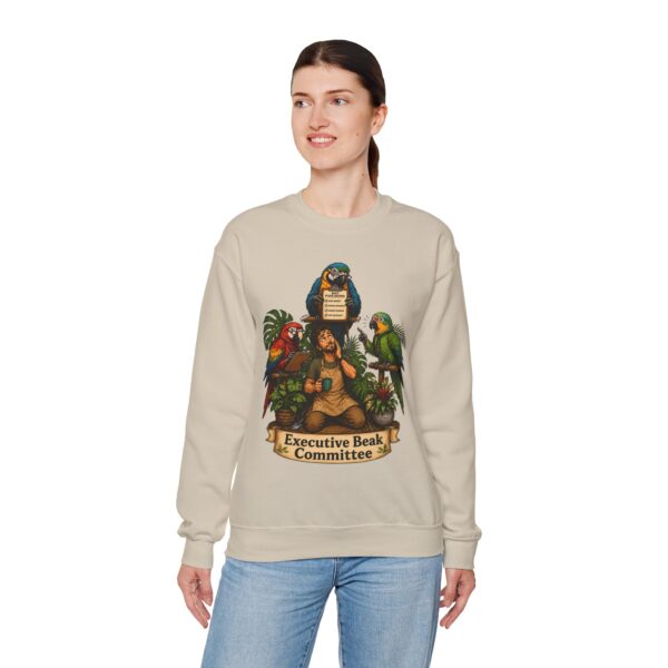 Executive Beak Committee Sweatshirt — Parrot Crewneck Pullover