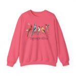 Birds of Winter "Wings Along the Wildflowers" Crewneck Sweatshirt