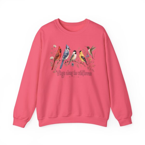 Birds of Winter "Wings Along the Wildflowers" Crewneck Sweatshirt