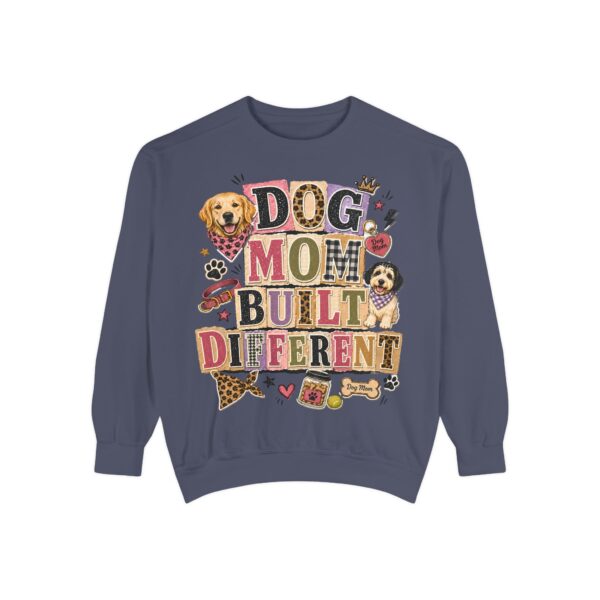 Dog Mom Built Different Sweatshirt — Paw Print Crewneck for Dog Lovers