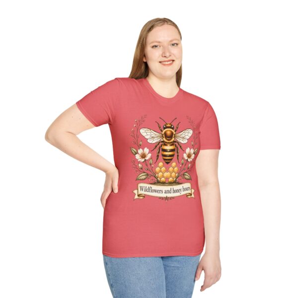 Bee Floral T-Shirt — "Wildflowers and Honey Hours" Graphic Tee