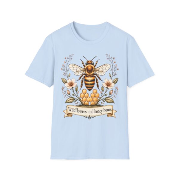 Bee Floral T-Shirt — "Wildflowers and Honey Hours" Graphic Tee