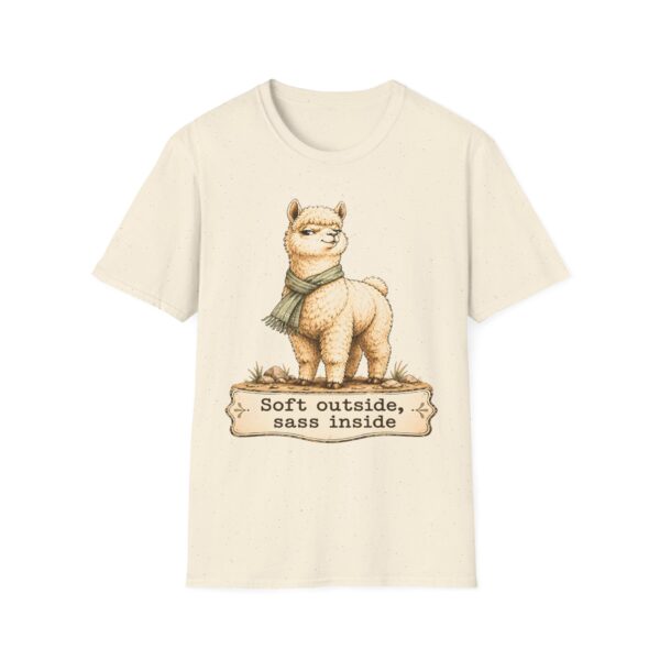 Alpaca T-Shirt — "Soft Outside, Sass Inside" Graphic Tee
